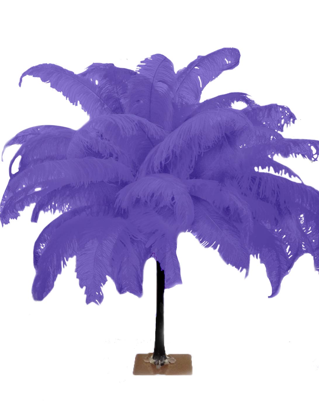 ZUCKER 18-24" (46-61 cm) 1/4 lb Lavender Feather Wedding Centerpiece Decor - Spads - Image 3