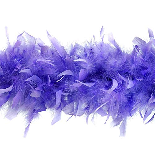 ZUCKER – Feather Boa for Women, Heavy Weight, Chandelle Boas 72" – Costume Accessory, Halloween Party - Lavender - 3-Pack - Image 5