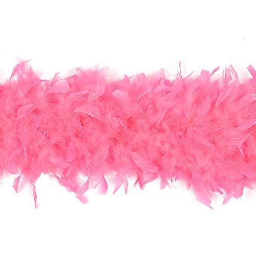 ZUCKER – Feather Boa for Women, Heavy Weight, Chandelle Boas 72" – Costume Accessory, Halloween Party - Pink Orient - 3-Pack - Image 4