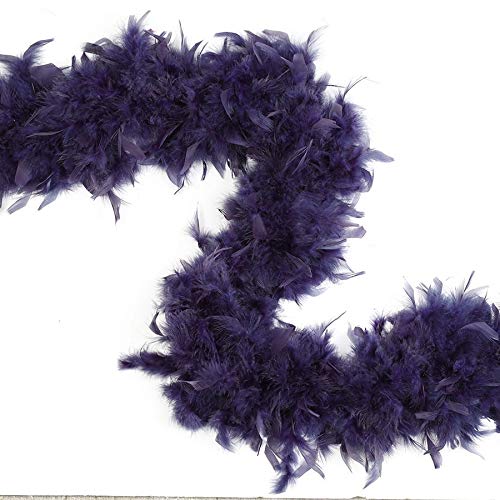 ZUCKER – Feather Boa for Women, Heavy Weight, Chandelle Boas 72" – Costume Accessory, Halloween Party - Navy - 3-Pack - Image 3