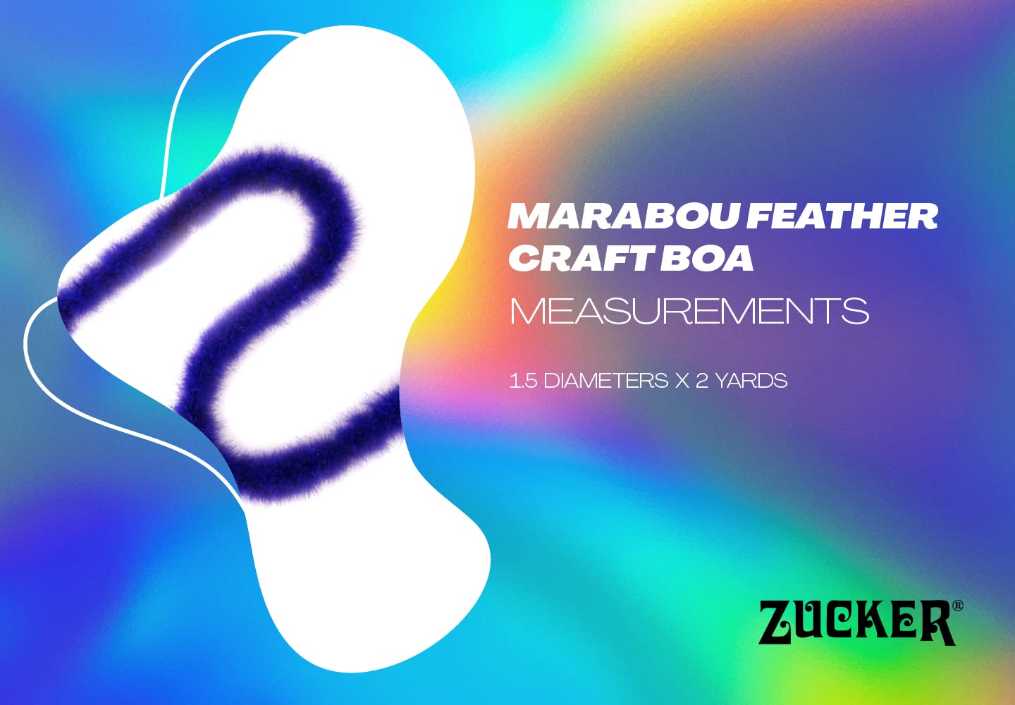 ZUCKER Marabou Feather Craft Boa - (72 Inch) Heavy Feather Boas for Party - Mardi Gras Feather Boa, Roaring 20's Costume - Image 5