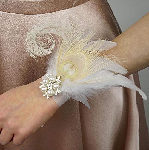 Zucker Feather Products Feather Headband Embellishment with Peacock/Schlappen Feathers - Image 4