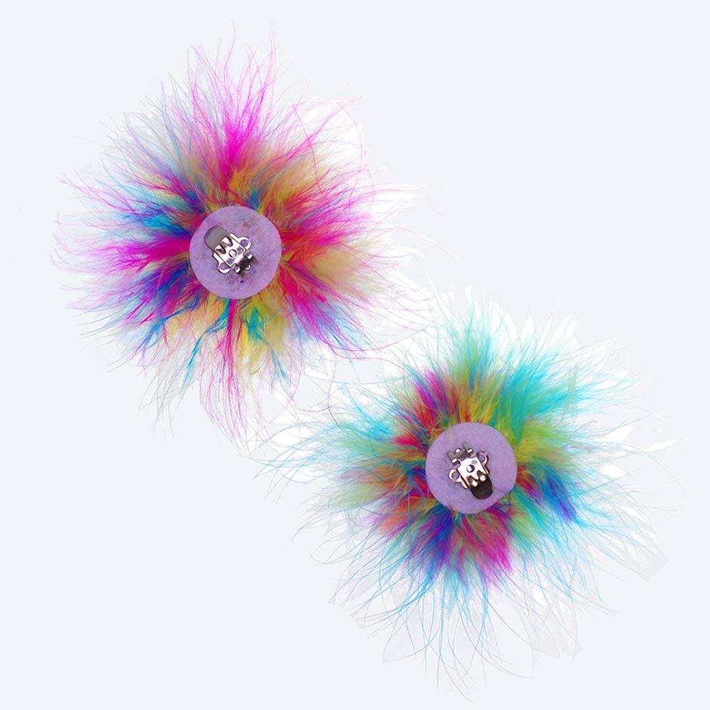 Zucker Feather Products Marabou Shoe Clip with Lurex - Image 3