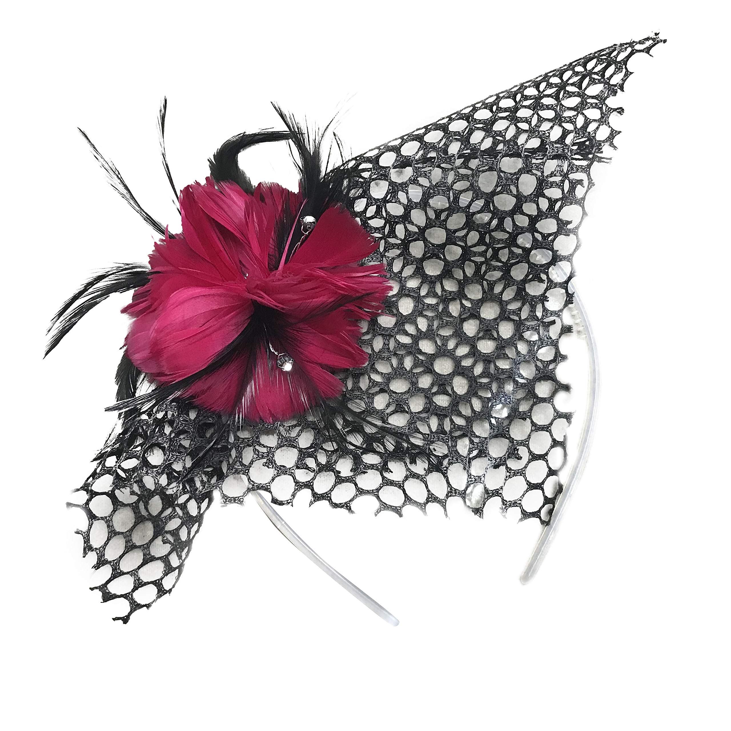 ZUCKER Flower Power Kit for DIY Feather Corsage Crafts, Fashion, Clip, Pin, Craft Kit Accessories - Black | Shocking Pink - Image 6