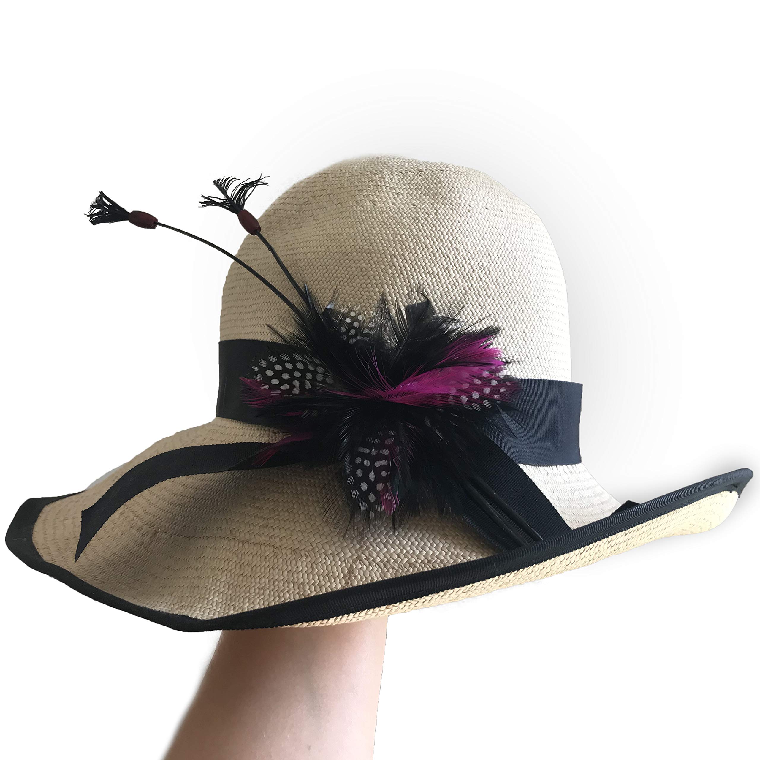 ZUCKER Flower Power Kit for DIY Feather Corsage Crafts, Fashion, Clip, Pin, Craft Kit Accessories - Black | Shocking Pink - Image 8