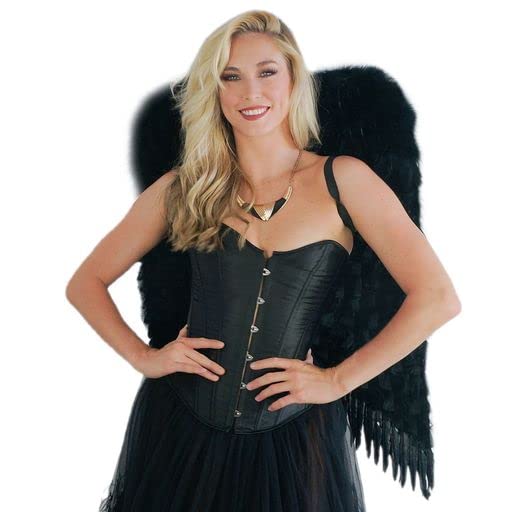 ZUCKER Large Angel Wings (38" x 24") - Ethically-Sourced Natural Feather Wings for Women & Men - Costume Angel Wings, Fantasy Cosplay Wings for Adults - Image 4