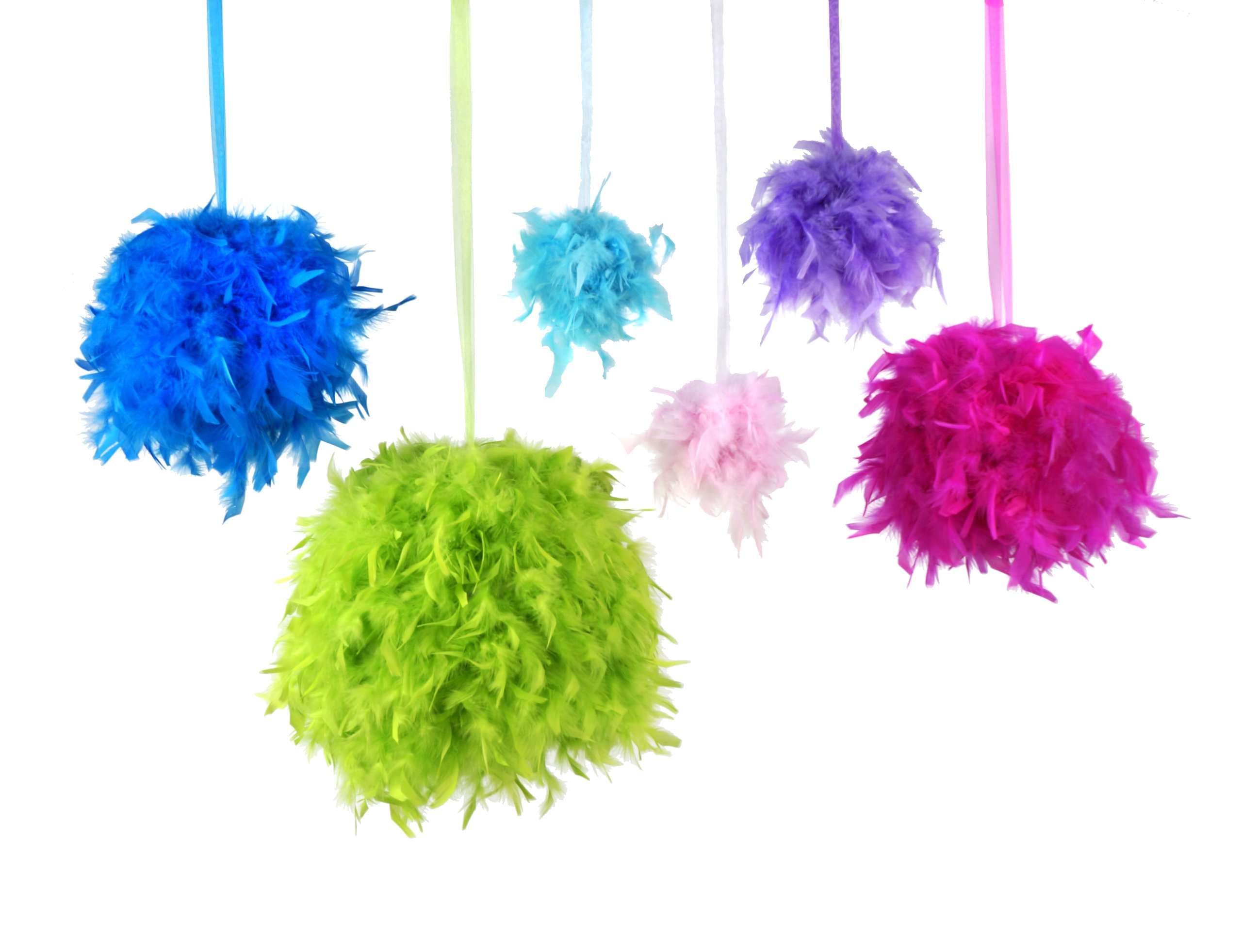 ZUCKER PPC6-CP Feather Pom, 6 inch, Candy Pink - Image 3